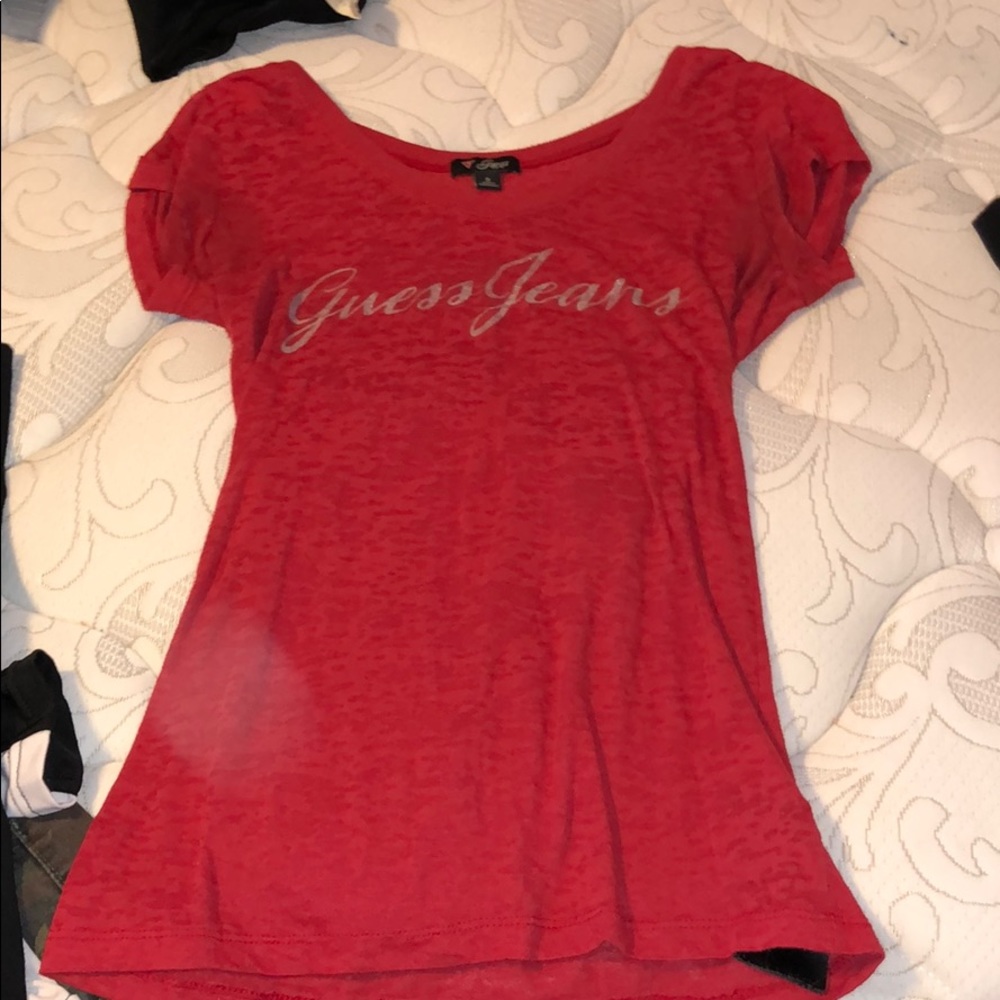 Guess shirt with angel wings
